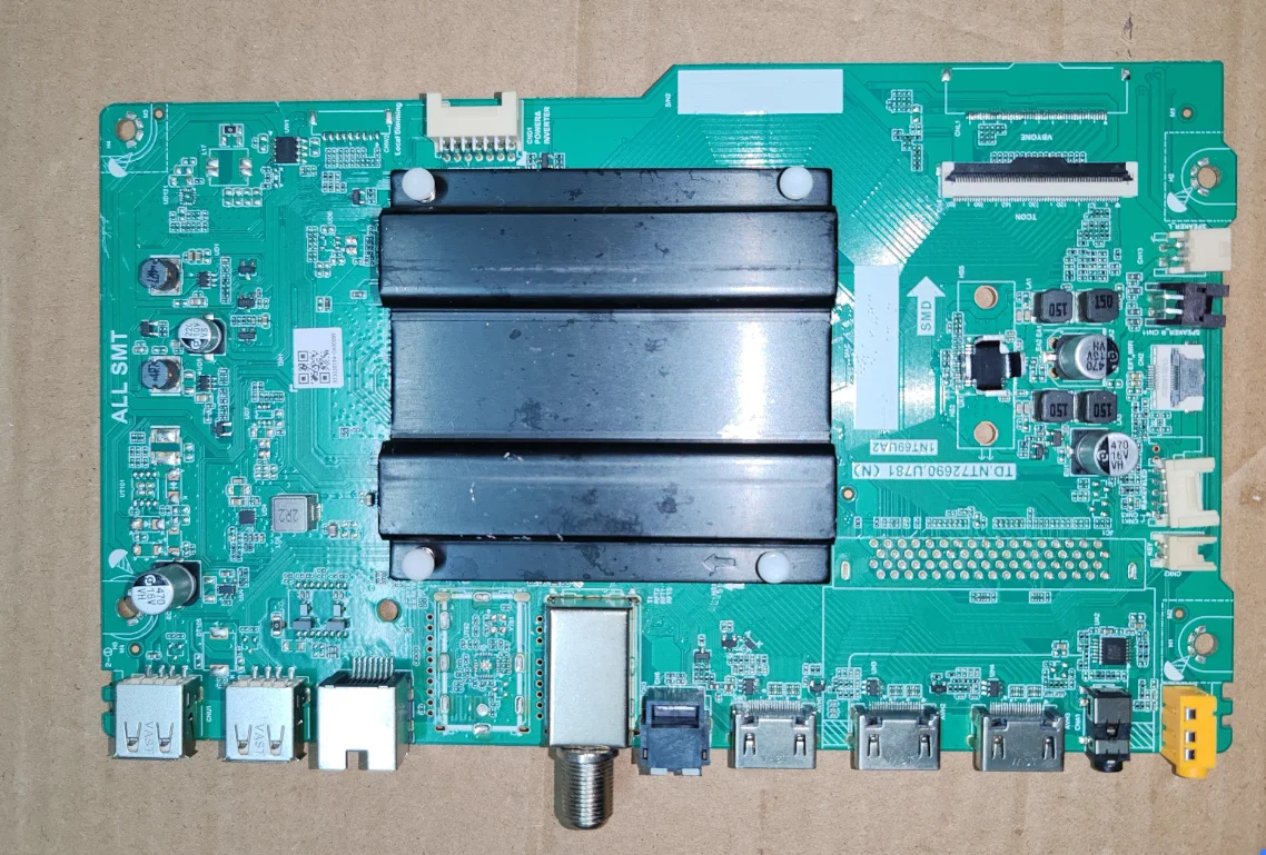 TD.NT72690.U781(N) 1NT69UA2 WiFi network LED TV motherboard, physical photo, tested well 
TD.NT72690.U781(N) 1NT69UA2 WiFi network LED TV motherboard, physical photo, tested well