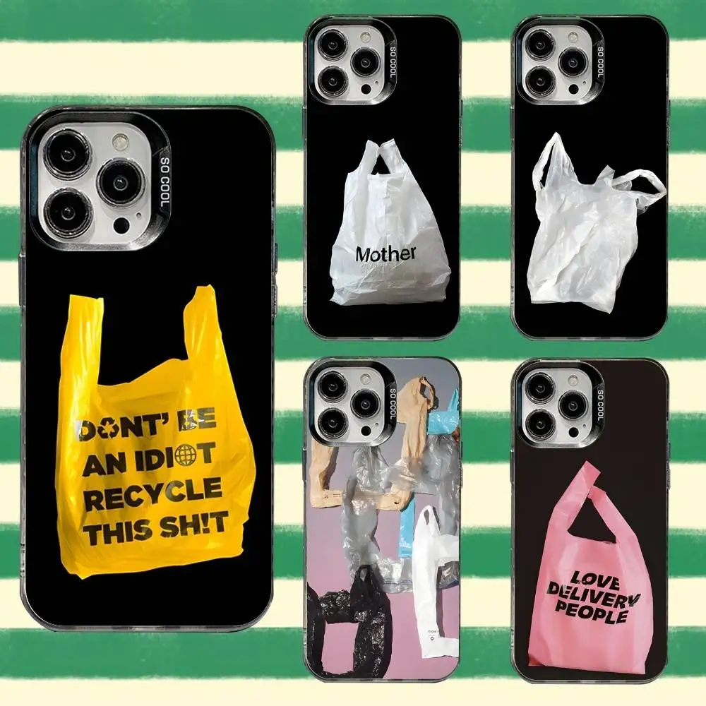 Creative Plastic Bag Phone Case For iPhone 16,15,14,13,12,11,8,7,Pro,Max,Plus,Mini,XS,SE Anti Fall Black Matte Hard
Creative Plastic Bag Phone Case For iPhone 16,15,14,13,12,11,8,7,Pro,Max,Plus,Mini,XS,SE Anti Fall Black Matte Hard