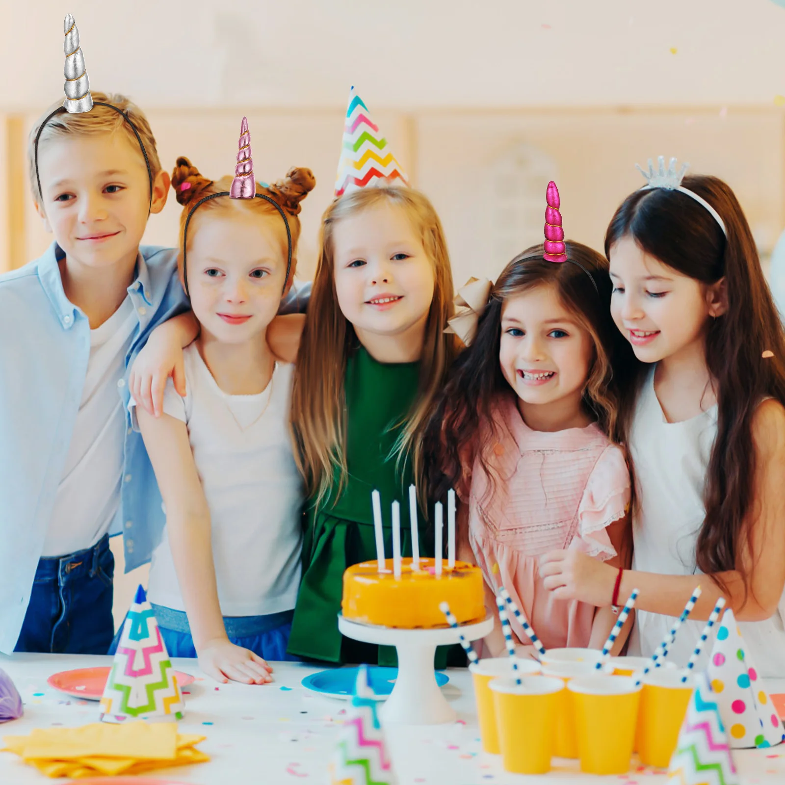 5Pcs Children Unicorn Hair Band Elastic Headwraps Stretchy Ponytail Hair Ties for Girls Face Washing Makeup Stretch Elastic Band
5Pcs Children Unicorn Hair Band Elastic Headwraps Stretchy Ponytail Hair Ties for Girls Face Washing Makeup Stretch Elastic Band