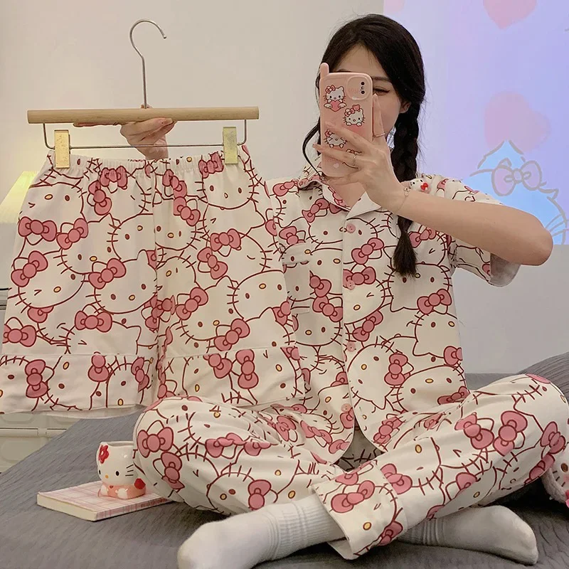 Sweet and Lovely Winter Women's Pajama Set Cute Hello Kitty Home Clothes with New INS Style
Sweet and Lovely Winter Women's Pajama Set Cute Hello Kitty Home Clothes with New INS Style