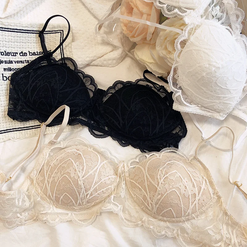 Lace sexy no steel ring thin section lingerie top support light bra girl underwear seamless bralette student push up bras
Lace sexy no steel ring thin section lingerie top support light bra girl underwear seamless bralette student push up bras