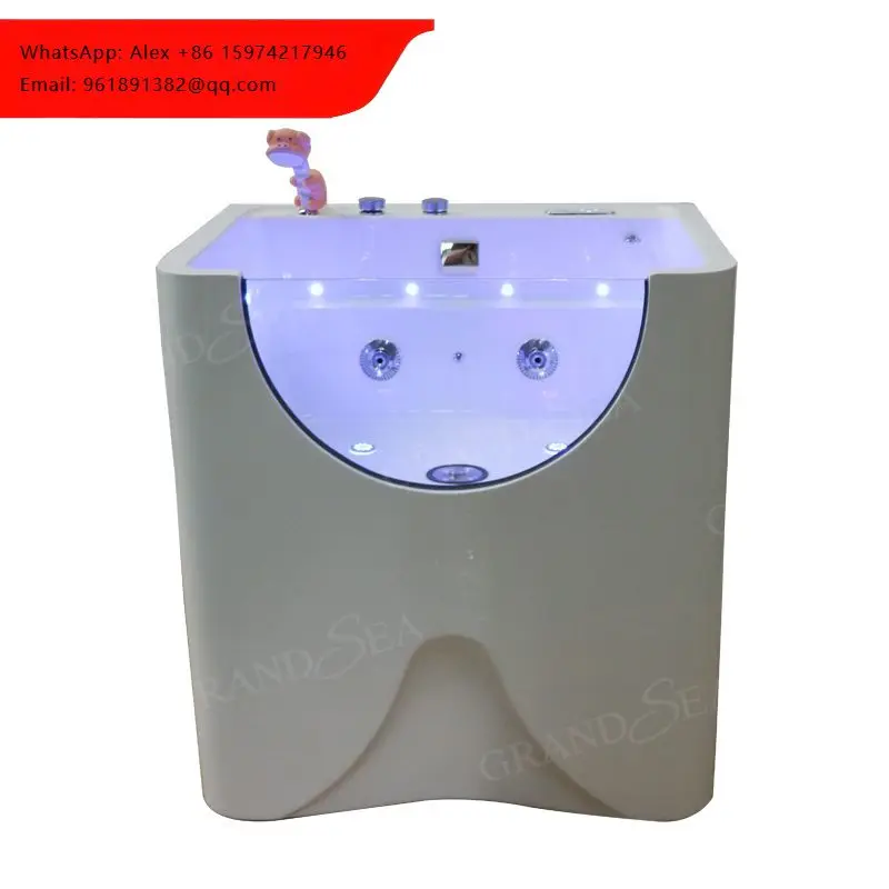 High Quality Custom Size Cat And Dog Bath Bubble Basin Freestanding Acrylic Pet Spa Tub With LED Light
High Quality Custom Size Cat And Dog Bath Bubble Basin Freestanding Acrylic Pet Spa Tub With LED Light