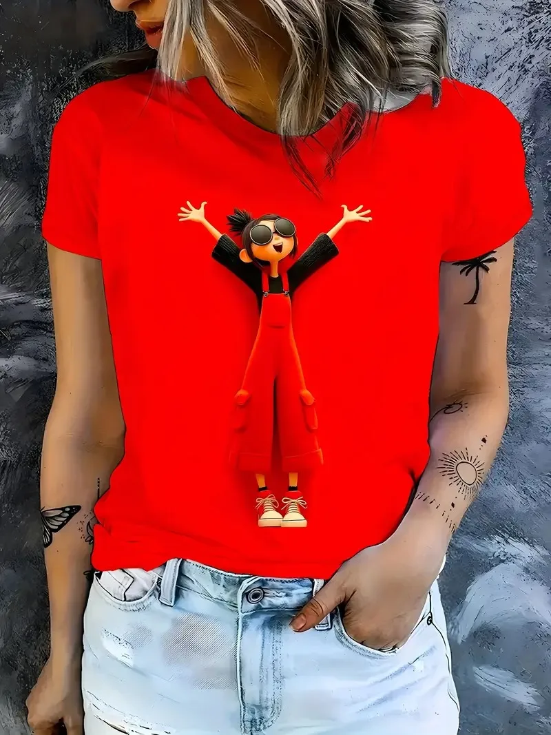 Modern and cute Girl Fashion Women's Christmas and New Year T-shirt Clothing 3D Printed Pattern Short Sleeve T Women's T-shirt
Modern and cute Girl Fashion Women's Christmas and New Year T-shirt Clothing 3D Printed Pattern Short Sleeve T Women's T-shirt