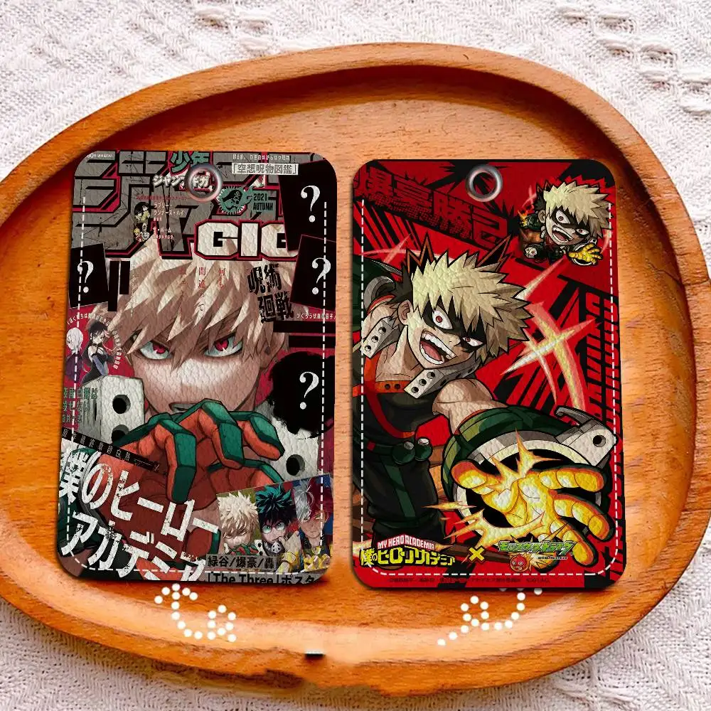 Anime B-Bakugo Katsuki 1Pc PU Leather Card Holder Keychain Key Ring Door Lock Access Tags ID Card Case Keychain Card
Anime B-Bakugo Katsuki 1Pc PU Leather Card Holder Keychain Key Ring Door Lock Access Tags ID Card Case Keychain Card