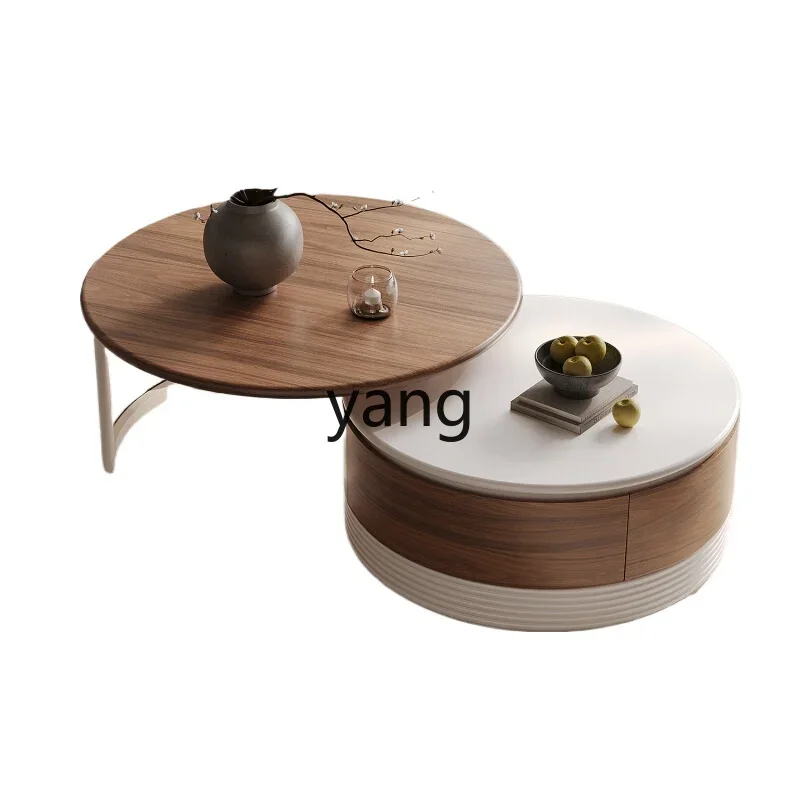 ZL size round coffee table combination modern simple premium living room cream solid wood round table
ZL size round coffee table combination modern simple premium living room cream solid wood round table