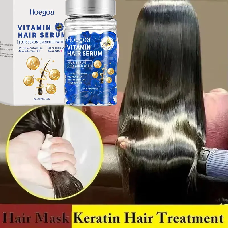 Magic Hair Vitamin Capsule Keratin Oil Fast Restore Hair Soft Smooth Shiny Deep Moisturizer Frizzy Dry Scalp Hair Care Products
Magic Hair Vitamin Capsule Keratin Oil Fast Restore Hair Soft Smooth Shiny Deep Moisturizer Frizzy Dry Scalp Hair Care Products