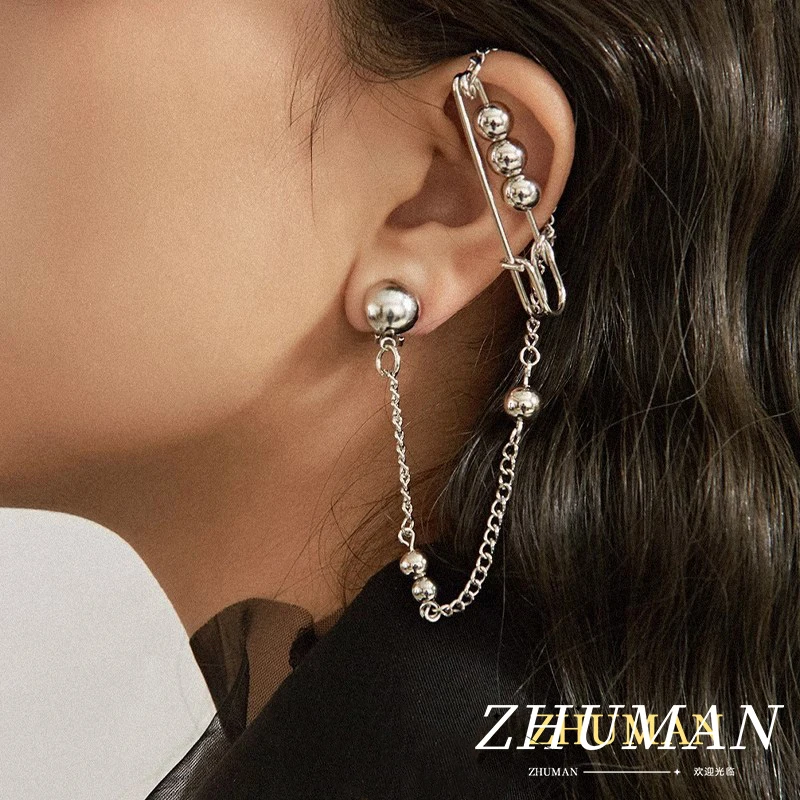 ZHUHE Pin Chain Earrings Cyberpunk Style For Women Men's Jewelry Accessories Party Gifts
ZHUHE Pin Chain Earrings Cyberpunk Style For Women Men's Jewelry Accessories Party Gifts