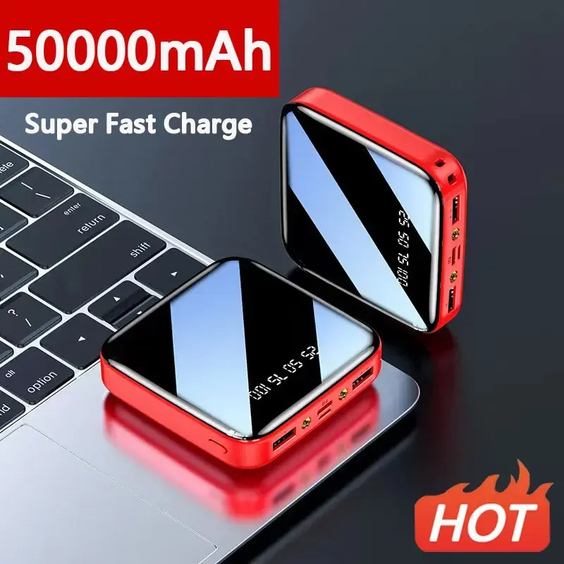 Mini Power Bank 50000mAh Portable Super Fast Charger External Battery Pack For Xiaomi iPhone Samsung Poverbank Digital Display
Mini Power Bank 50000mAh Portable Super Fast Charger External Battery Pack For Xiaomi iPhone Samsung Poverbank Digital Display
