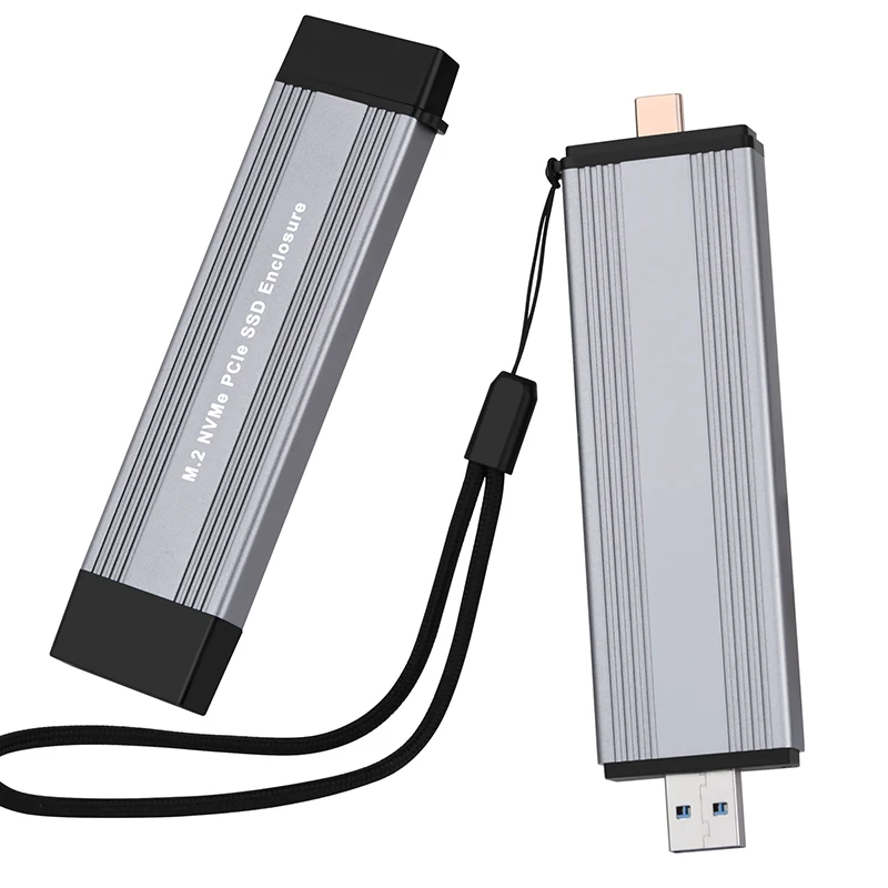Внешний корпус NVME — USB JMS583 Chip M.2 SSD Корпус с ремешком M2 M-KEY — USB3.1 Type-A / USB3.2 Gen2 Type C 10 Гбит/с SSD-коробка
Внешний корпус NVME — USB JMS583 Chip M.2 SSD Корпус с ремешком M2 M-KEY — USB3.1 Type-A / USB3.2 Gen2 Type C 10 Гбит/с SSD-коробка