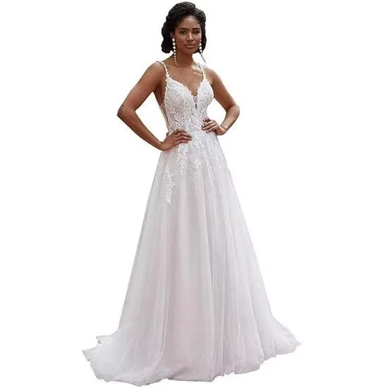 Spring and Summer New Suspender Lace Light Wedding Dress Western Style Birthday Banquet Daily Wearable
Spring and Summer New Suspender Lace Light Wedding Dress Western Style Birthday Banquet Daily Wearable