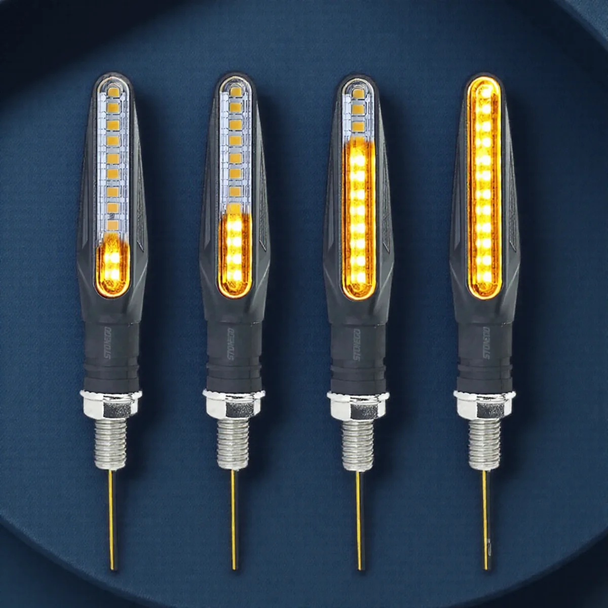 LED Motorcycle Turn Signal Lights 12 SMD Tail Flasher Waterproof Bendable Blinker LED Lights for Motorbike Safety Signal
LED Motorcycle Turn Signal Lights 12 SMD Tail Flasher Waterproof Bendable Blinker LED Lights for Motorbike Safety Signal