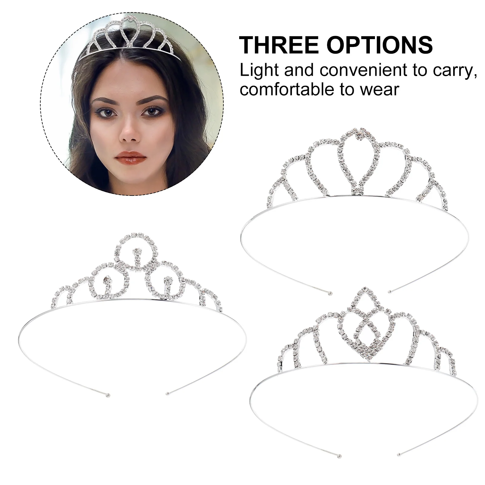 3 шт., свадебная корона, аксессуары для волос, тиара для невесты со стразами, повязка на голову с кристаллами, элегантный свадебный головной убор, головной убор со стразами
3 шт., свадебная корона, аксессуары для волос, тиара для невесты со стразами, повязка на голову с кристаллами, элегантный свадебный головной убор, головной убор со стразами