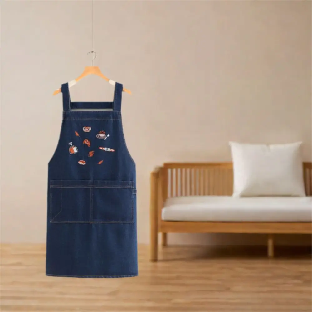 Creative Fashion Cowboy Apron Antifouling Artistic Design Korean Workwear Apron Soft with Pocket Retro Apron Milk Tea Shop
Creative Fashion Cowboy Apron Antifouling Artistic Design Korean Workwear Apron Soft with Pocket Retro Apron Milk Tea Shop