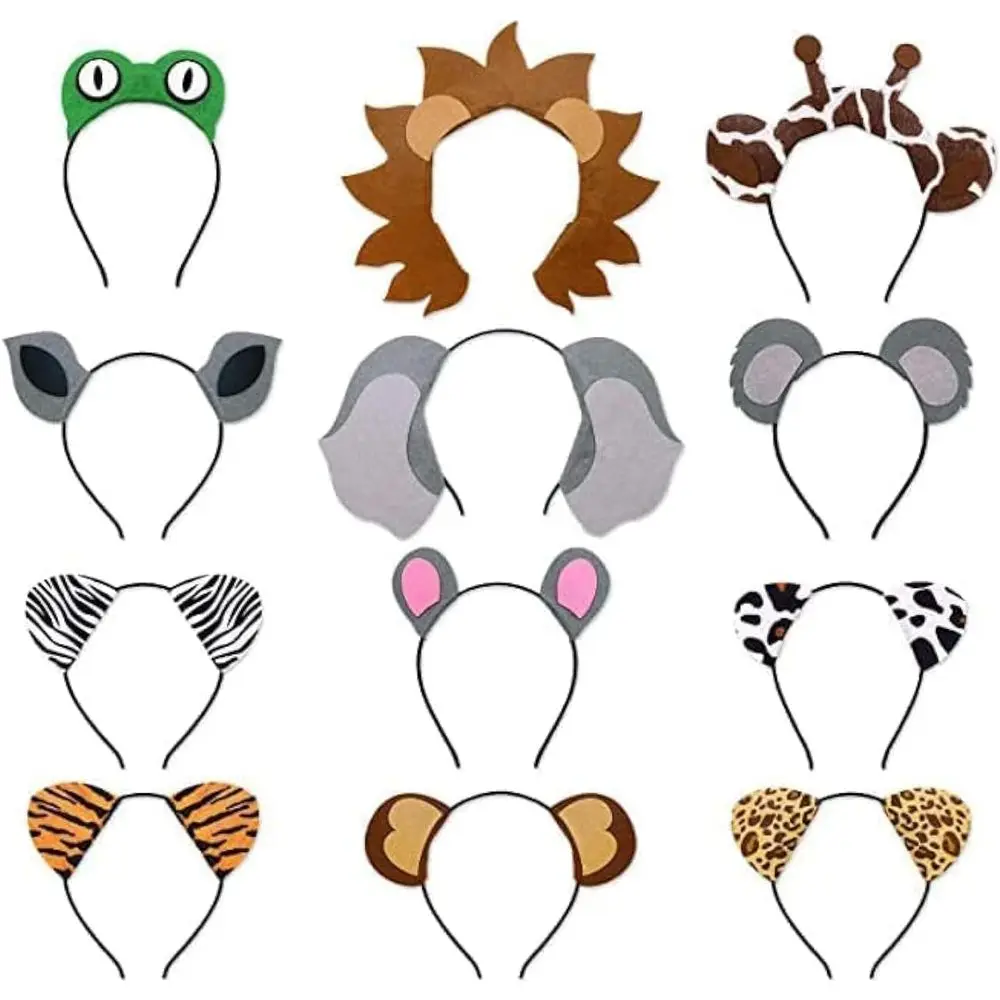 12 шт. повязки на голову в стиле сафари с животными и обручами для волос животных — реквизит для фотобудки, сувениры для вечеринок и украшения для детей и взрослых
12 шт. повязки на голову в стиле сафари с животными и обручами для волос животных — реквизит для фотобудки, сувениры для вечеринок и украшения для детей и взрослых