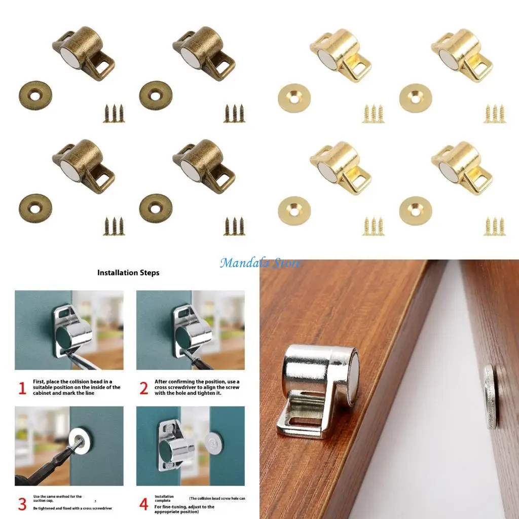 U2JC 4Pcs Rustproof Cabinet Door Catches Door stoppers Home Furniture Hardware Enduring
U2JC 4Pcs Rustproof Cabinet Door Catches Door stoppers Home Furniture Hardware Enduring