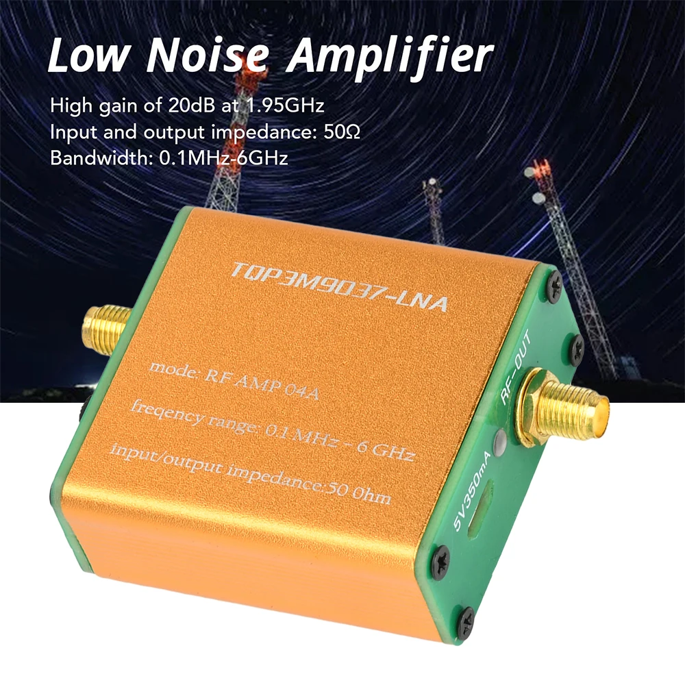 100k-6GHz Full-Band Low Noise Amplifier TQP3M9037-LNA Radio Signal Booster 20db High Gain Lna Rf Power Preamplifier Module
100k-6GHz Full-Band Low Noise Amplifier TQP3M9037-LNA Radio Signal Booster 20db High Gain Lna Rf Power Preamplifier Module