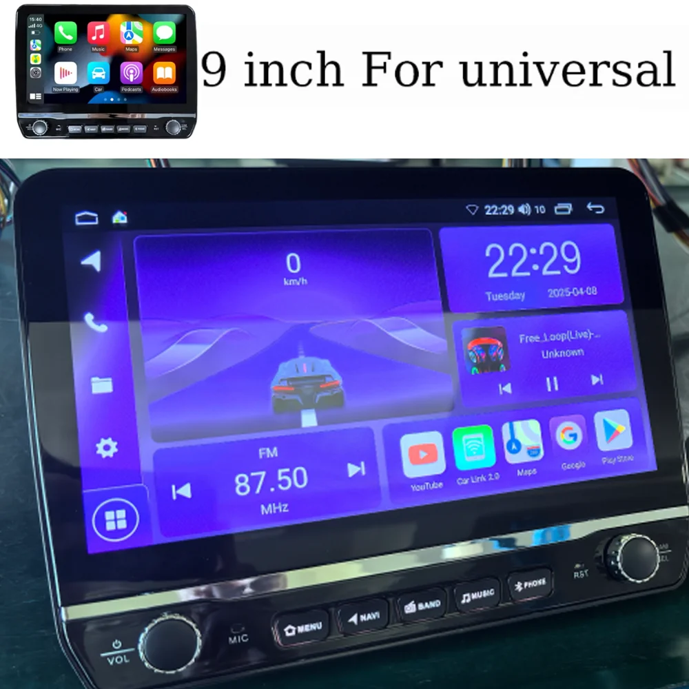 Android Carplay 4G WIFI GPS автомобильный радиоприемник навигация мультимедийный видеоплеер авторадио стерео для 9-дюймового универсального DVD
Android Carplay 4G WIFI GPS автомобильный радиоприемник навигация мультимедийный видеоплеер авторадио стерео для 9-дюймового универсального DVD