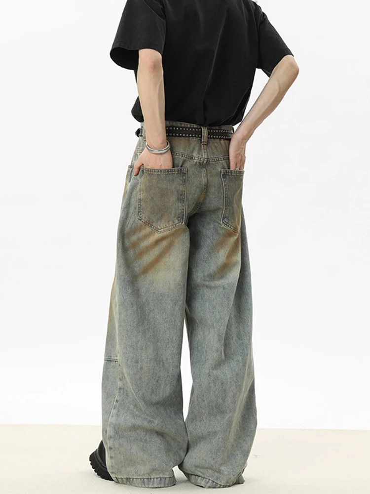 Мужские джинсы Waed Distred прямого кроя, винтажные, в стиле High Street, свободные широкие брюки, молодежные повседневные джинсы
Мужские джинсы Waed Distred прямого кроя, винтажные, в стиле High Street, свободные широкие брюки, молодежные повседневные джинсы