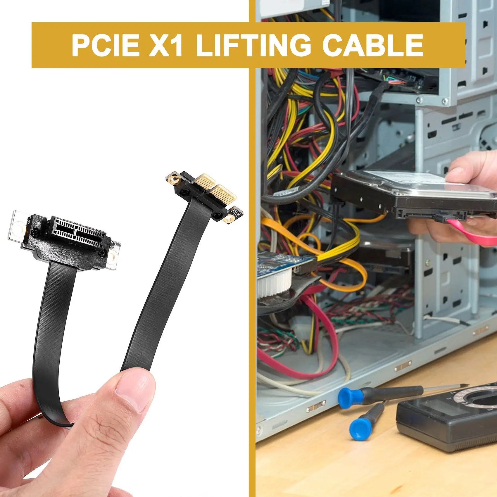 PCIE X1 Riser Cable Двойной 90-градусный прямоугольный удлинительный кабель PCIe 3.0 X1 — X1 8 Гбит/с PCI Express 1X Riser Card 20 см E
PCIE X1 Riser Cable Двойной 90-градусный прямоугольный удлинительный кабель PCIe 3.0 X1 — X1 8 Гбит/с PCI Express 1X Riser Card 20 см E