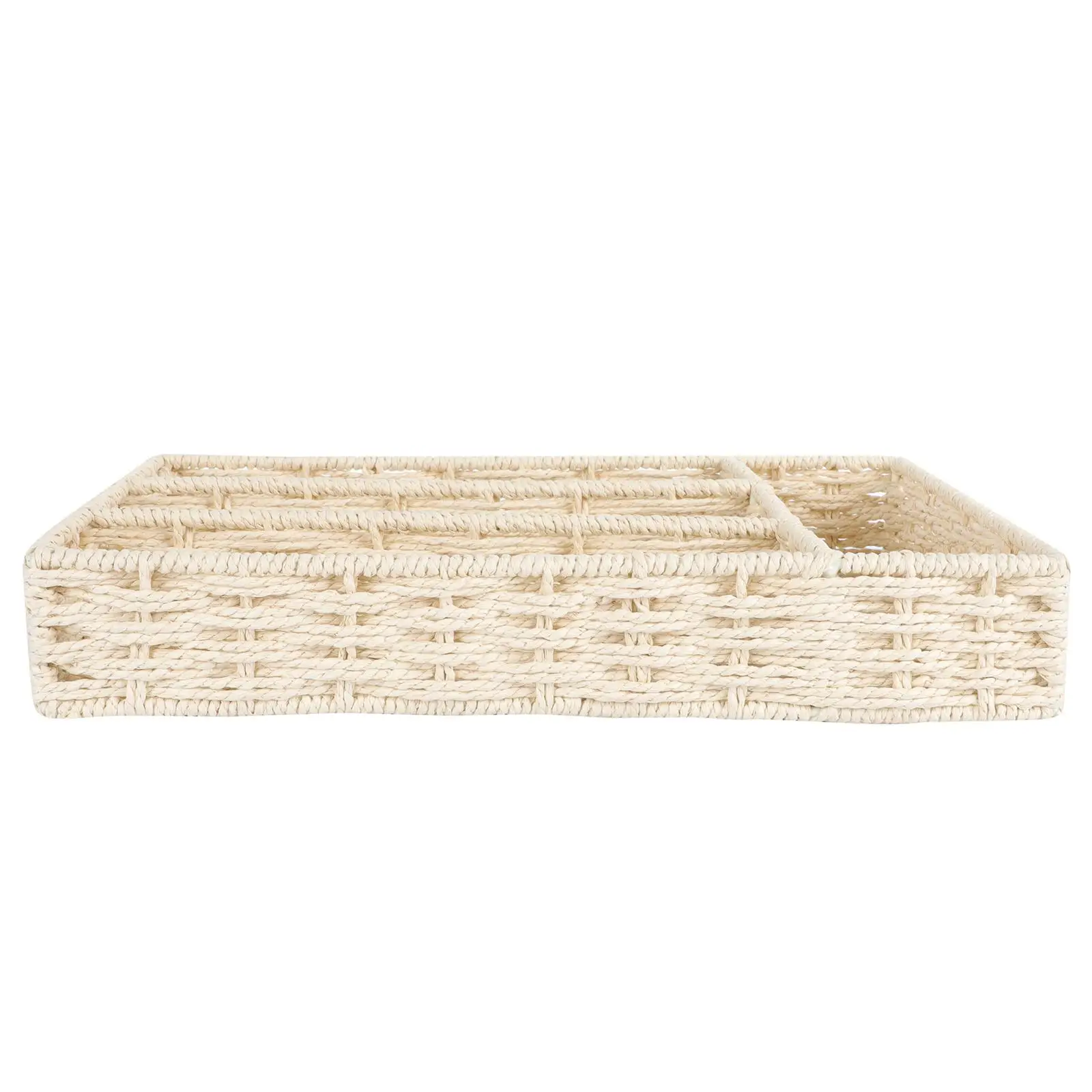 Compartmentalized Storage Handmade 4 Compartmentalized Basket Material Bedroom Kitchen Organizer Tea Table Container
Compartmentalized Storage Handmade 4 Compartmentalized Basket Material Bedroom Kitchen Organizer Tea Table Container
