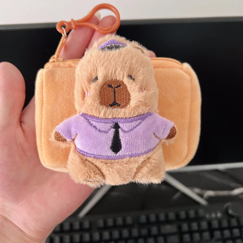 6-цветная плюшевая сумка для монет с рисунком капибары, сумки для хранения наушников, плюшевый маленький кошелек, брелок для ключей, подвеска на рюкзак, детский подарок
6-цветная плюшевая сумка для монет с рисунком капибары, сумки для хранения наушников, плюшевый маленький кошелек, брелок для ключей, подвеска на рюкзак, детский подарок