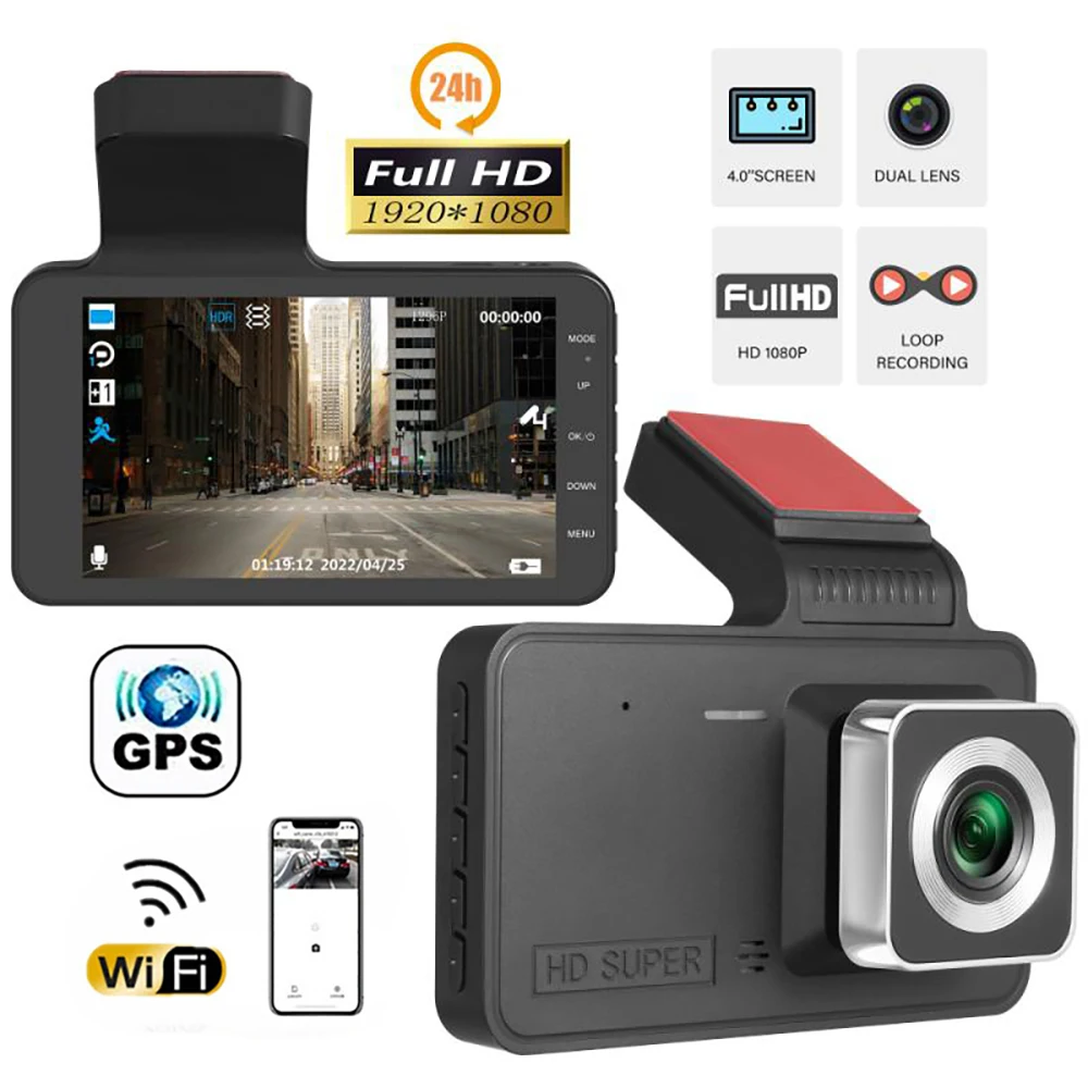 Car DVR WiFi 1080P FHD Dash Cam Rear View Vehicle Reverse Camera Drive Video Recorder Night Vision Auto Dashcam GPS Black Box
Car DVR WiFi 1080P FHD Dash Cam Rear View Vehicle Reverse Camera Drive Video Recorder Night Vision Auto Dashcam GPS Black Box