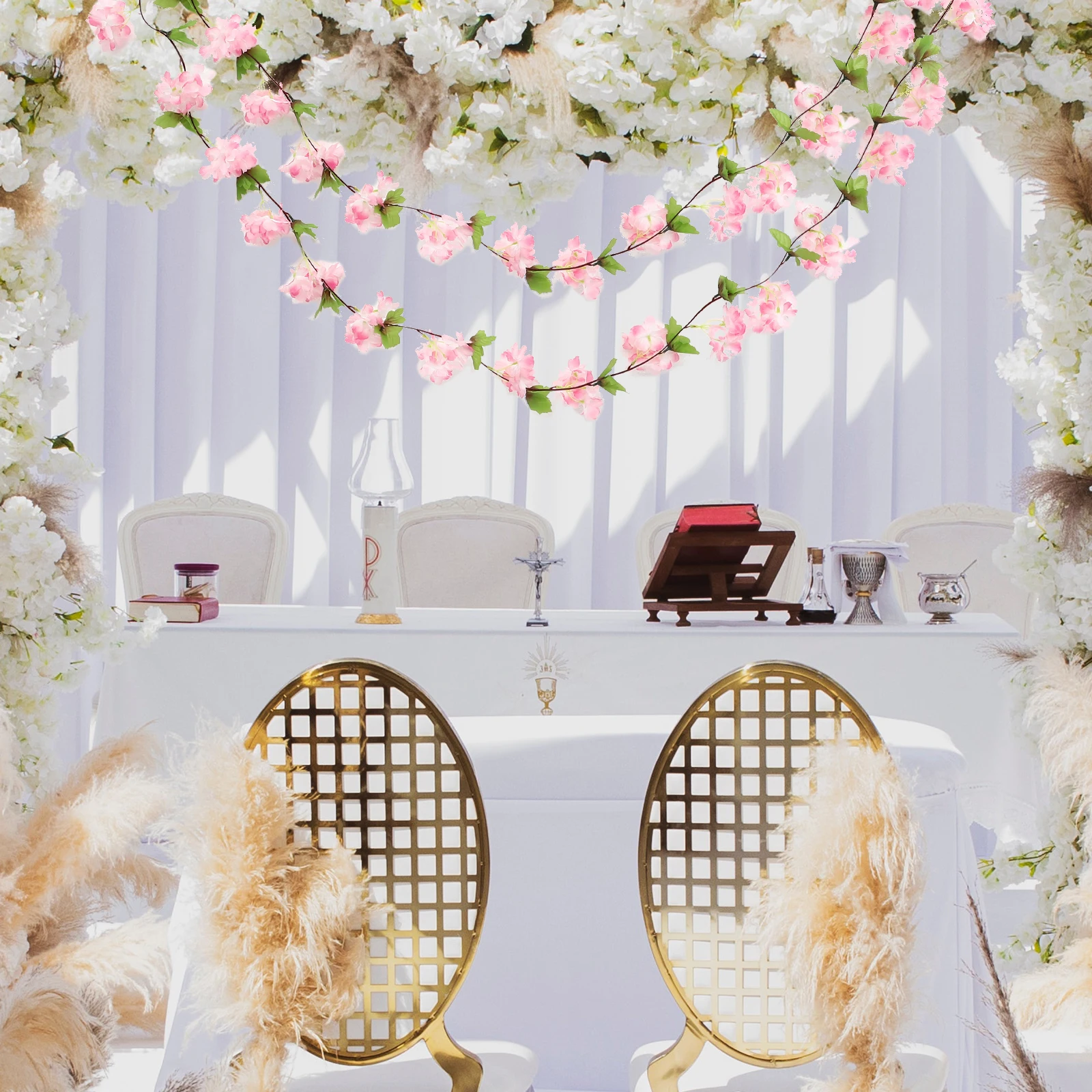 Cherry Blossom Simulated Rattan Decoration Artificial Vines Home Flower Wreath Flowers Garland Party
Cherry Blossom Simulated Rattan Decoration Artificial Vines Home Flower Wreath Flowers Garland Party