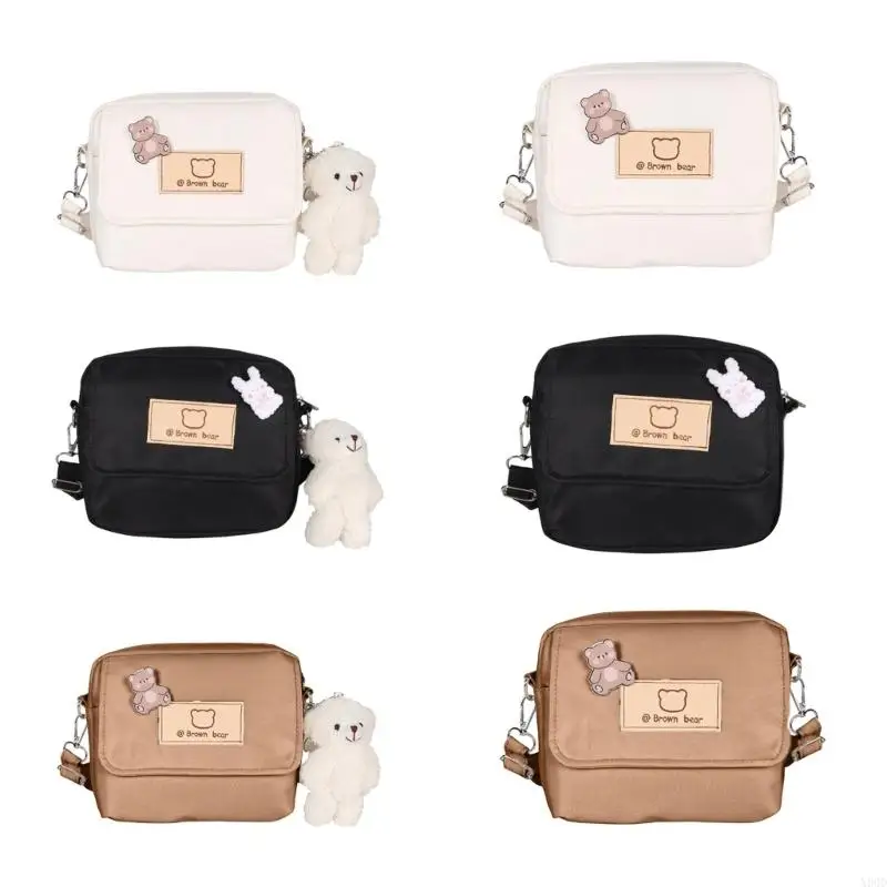 X90D Stylish Shoulder Bag with Cartoon Bear Pendant Crossbody Bags Trendy Purse for Women
X90D Stylish Shoulder Bag with Cartoon Bear Pendant Crossbody Bags Trendy Purse for Women