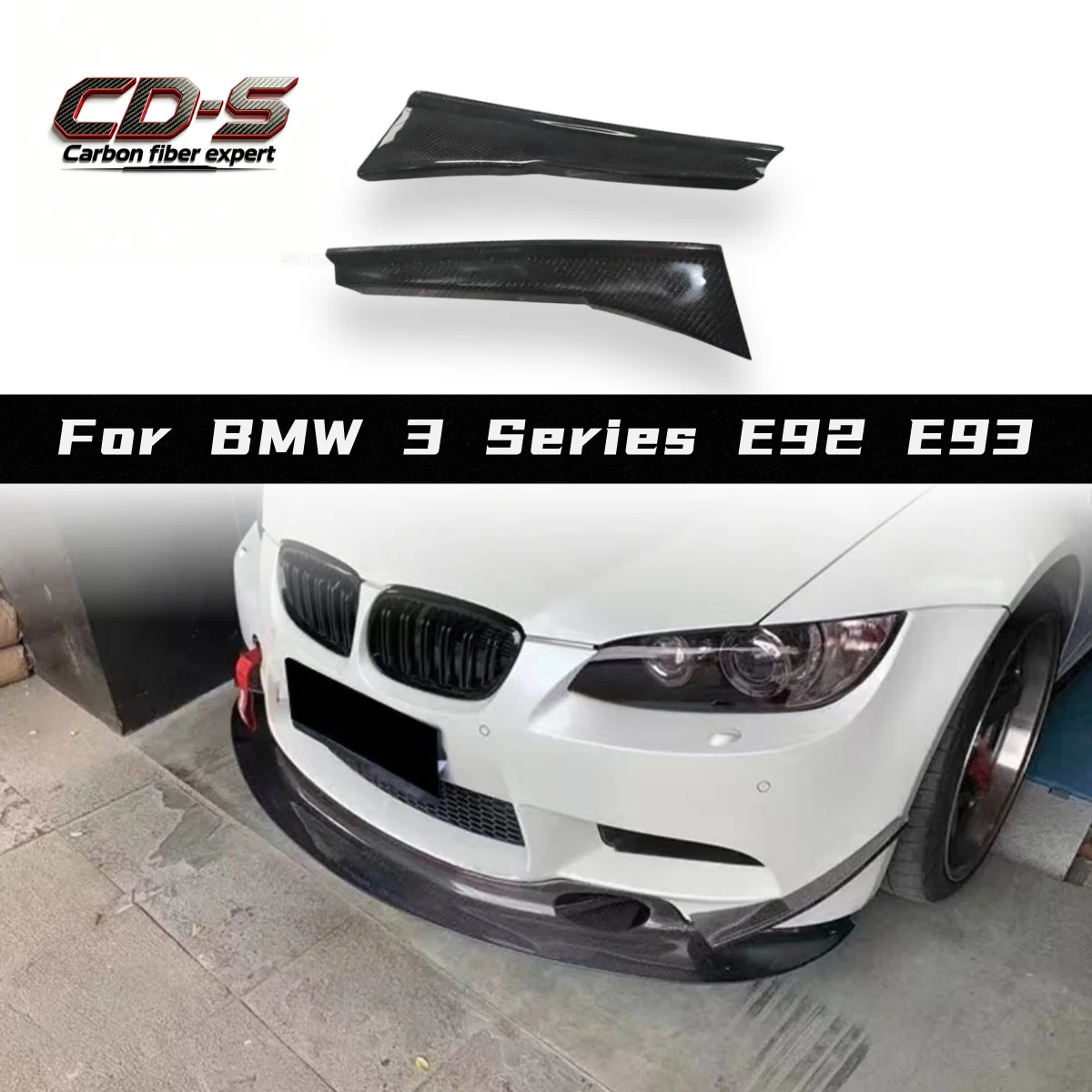 Carbon Fiber Front Bumper Splitters for 2005-2013 BMW M3 E92 E93 Modification and Upgrade
Carbon Fiber Front Bumper Splitters for 2005-2013 BMW M3 E92 E93 Modification and Upgrade