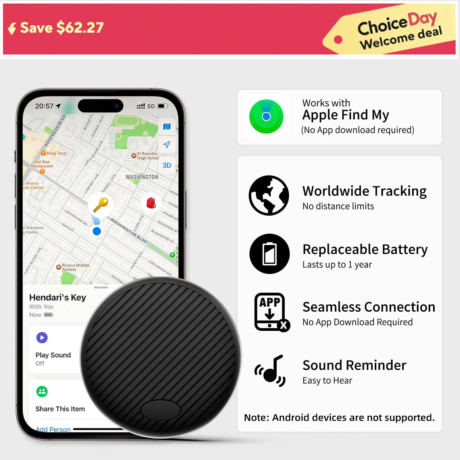 For Apple Find My Mini Bluetooth GPS Tracker Anti Lose Reminder Device Key Finder Pet Dog Kid Bag Wallet Car Locator Smart Tag
For Apple Find My Mini Bluetooth GPS Tracker Anti Lose Reminder Device Key Finder Pet Dog Kid Bag Wallet Car Locator Smart Tag