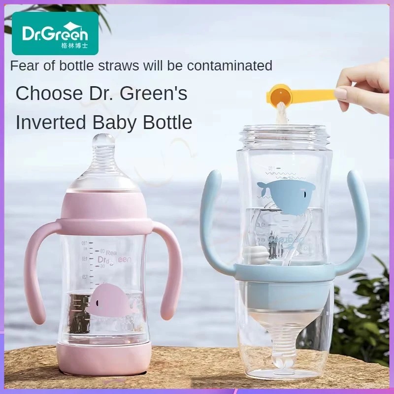 Dr.Green Бутылочки для новорожденных с широким горлышком PPSU Моющиеся бутылочки Двунаправленная шкала вперед и назад Перевернутое заваривание молока
Dr.Green Бутылочки для новорожденных с широким горлышком PPSU Моющиеся бутылочки Двунаправленная шкала вперед и назад Перевернутое заваривание молока