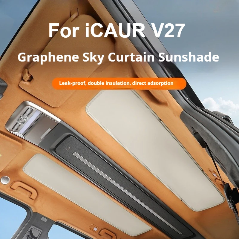 For Chery ICAUR V27 Graphene Car Sunroof Adsorption Sun Shade Heat Insulation Car Window Sun Visor UV Protection Accessories
For Chery ICAUR V27 Graphene Car Sunroof Adsorption Sun Shade Heat Insulation Car Window Sun Visor UV Protection Accessories