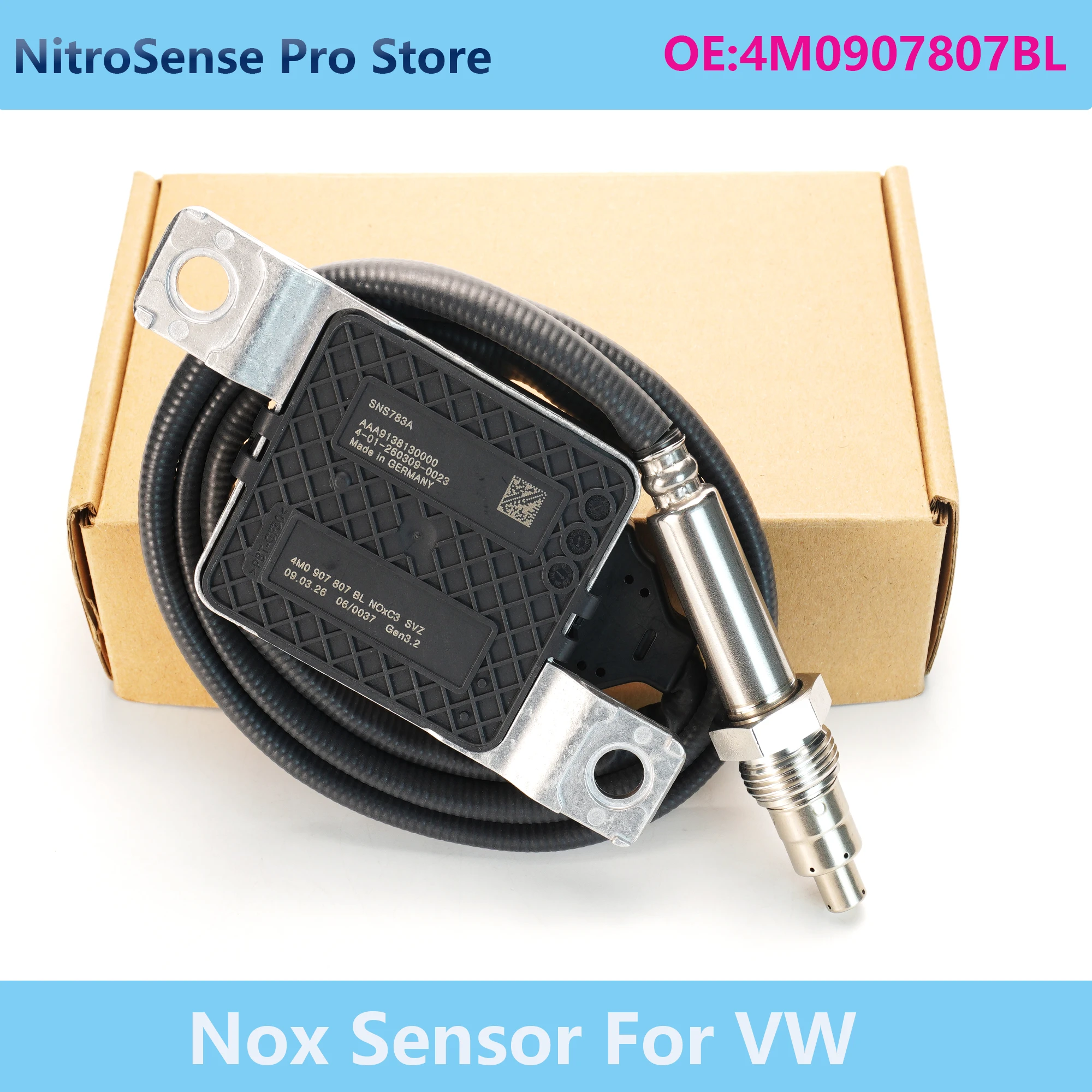 4M0907807BL New Nitrogen Oxide NOx Sensor For Audi Q7 Q8 VW Touareg 2018- 4M0 907 807 BL
4M0907807BL New Nitrogen Oxide NOx Sensor For Audi Q7 Q8 VW Touareg 2018- 4M0 907 807 BL