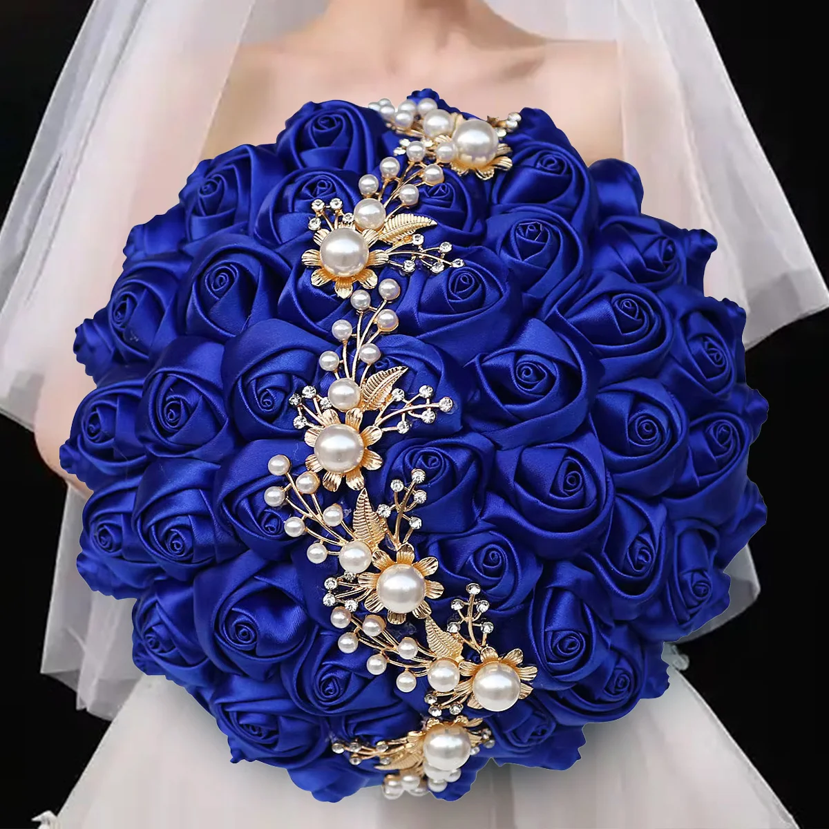 High Quality Handmade Ribbon Flower Simulation Rose Bride Bouquet For Wedding Decoration Bridal Bridesmaids Diamond Hand Bouquet
High Quality Handmade Ribbon Flower Simulation Rose Bride Bouquet For Wedding Decoration Bridal Bridesmaids Diamond Hand Bouquet