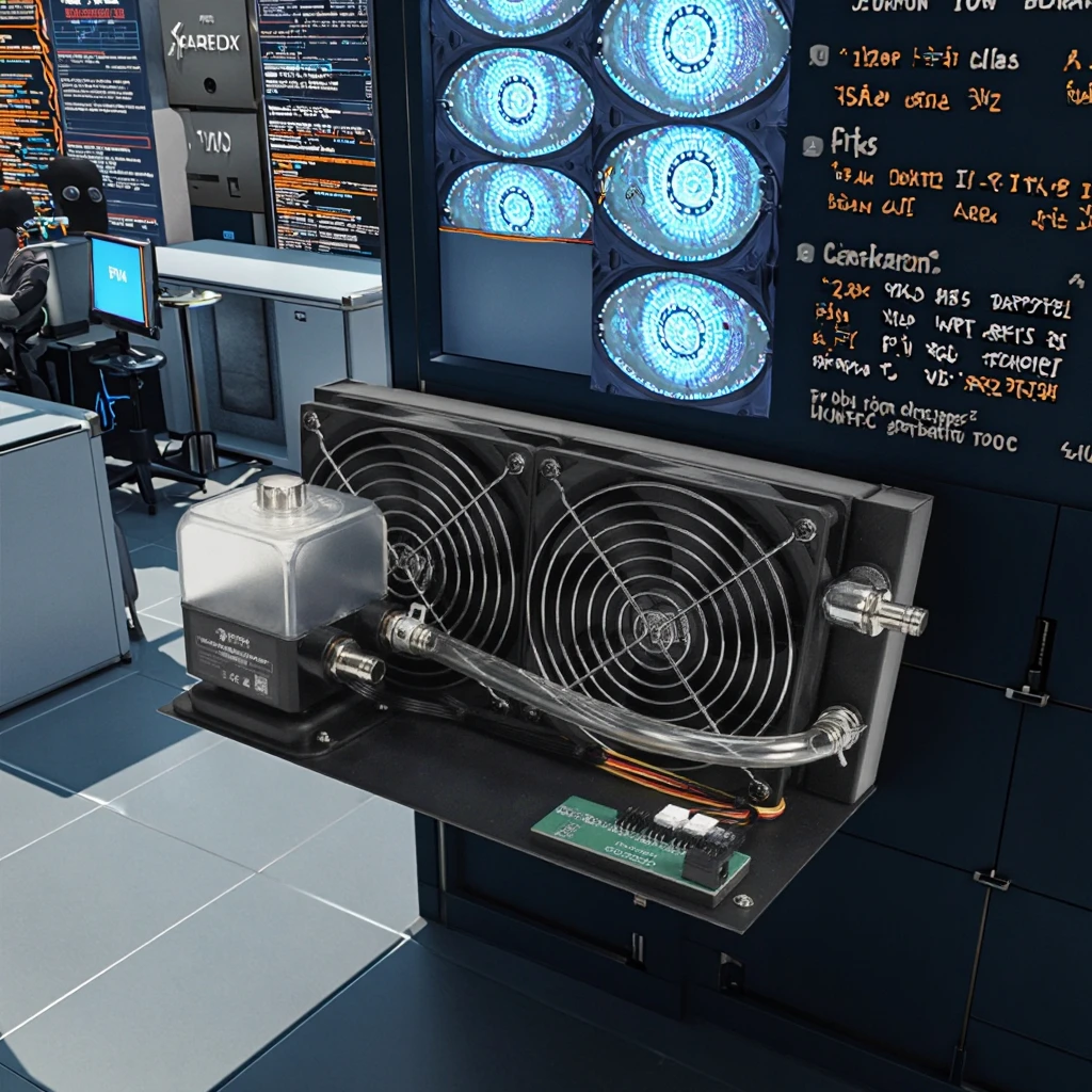 OCOCOO 240mm CPU Water Cooling Kit Radiator Fan Strong Liquid Gaming Computer Case Cooler Aluminum for PC Gaming Server