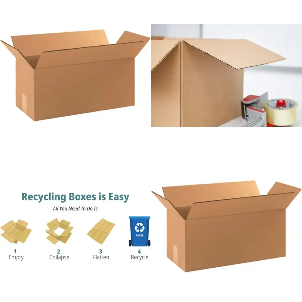 25-Pack 18x8x8 Corrugated Cardboard Boxes for Shipping, Packing, and Moving
25-Pack 18x8x8 Corrugated Cardboard Boxes for Shipping, Packing, and Moving