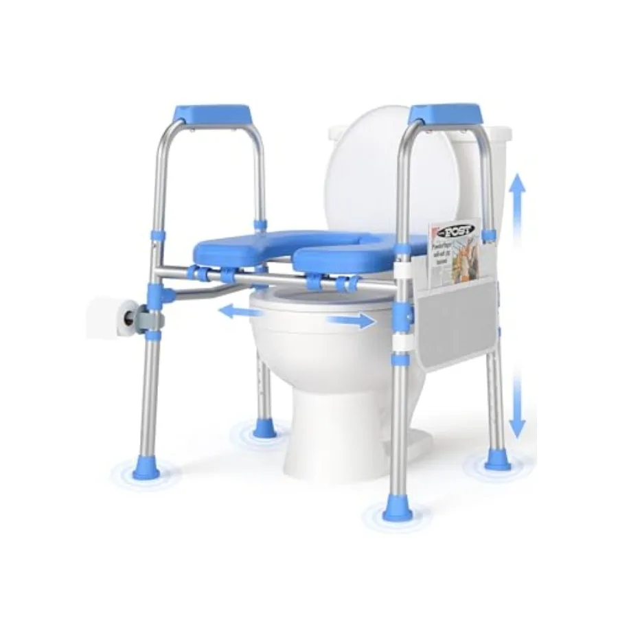 Padded Toilet Seat Riser for Seniors FSA/HSA Eligible Adjustable Safety Frame Raised Toilet Seat with Handles Heavy Duty Bariat
Padded Toilet Seat Riser for Seniors FSA/HSA Eligible Adjustable Safety Frame Raised Toilet Seat with Handles Heavy Duty Bariat