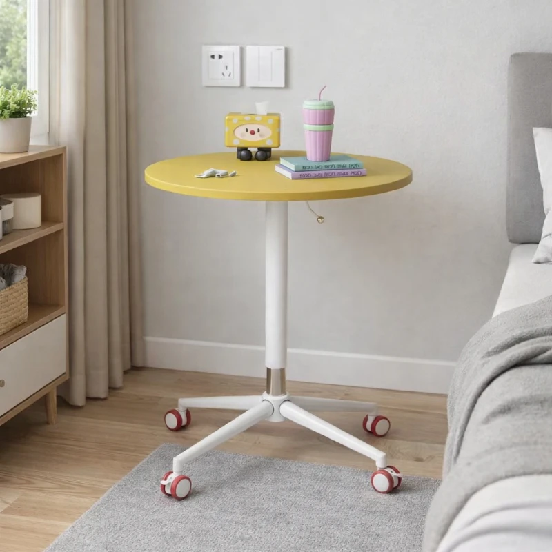 Side Table Adjustable Height Movable Sofa Table Round Tea Table with Wheels Brake Waterproof for Living Room
Side Table Adjustable Height Movable Sofa Table Round Tea Table with Wheels Brake Waterproof for Living Room