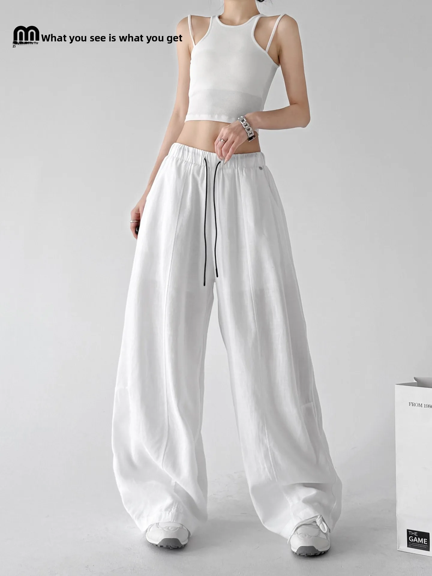 White Wide Leg Pants Women's Summer New Thin Sun Protection Loose Outdoor Mountain Casual Pants High Waist Cotton Lycra
White Wide Leg Pants Women's Summer New Thin Sun Protection Loose Outdoor Mountain Casual Pants High Waist Cotton Lycra
