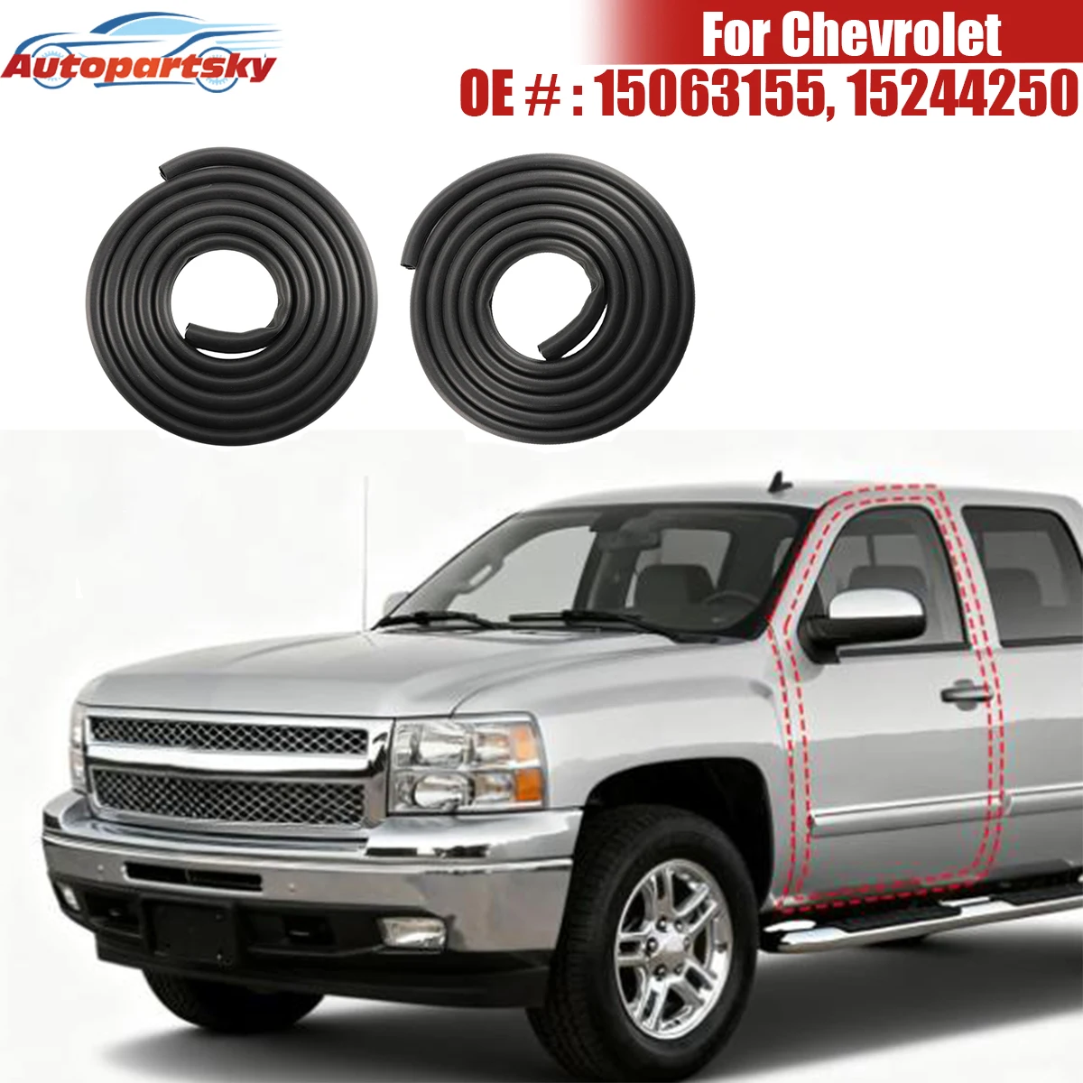 15063155 15244250 Front Left Right Door Weatherstrip Seal For Chevrolet Silverado 1500 2000-2006 Auto Exterior Parts
15063155 15244250 Front Left Right Door Weatherstrip Seal For Chevrolet Silverado 1500 2000-2006 Auto Exterior Parts