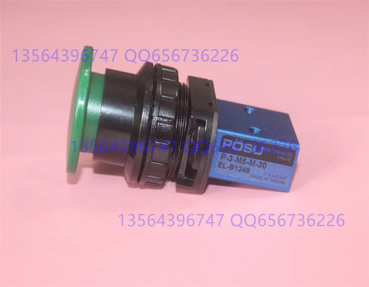 P-3-M5-M-3-30 Original Taiwan POSU P-3-M5-M-30 Green Mushroom Head Pneumatic Valve, Mechanical Valve
P-3-M5-M-3-30 Original Taiwan POSU P-3-M5-M-30 Green Mushroom Head Pneumatic Valve, Mechanical Valve