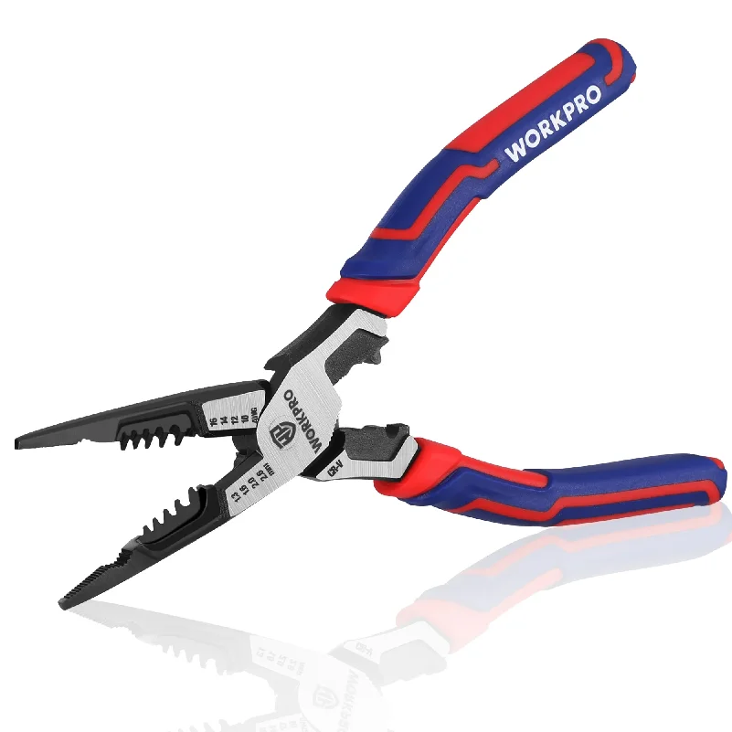 WORKPRO Needle Nose Pliers Hardware Tools Universal Wire Cutters Electrician Multifunctional Universal Diagonal Pliers
WORKPRO Needle Nose Pliers Hardware Tools Universal Wire Cutters Electrician Multifunctional Universal Diagonal Pliers