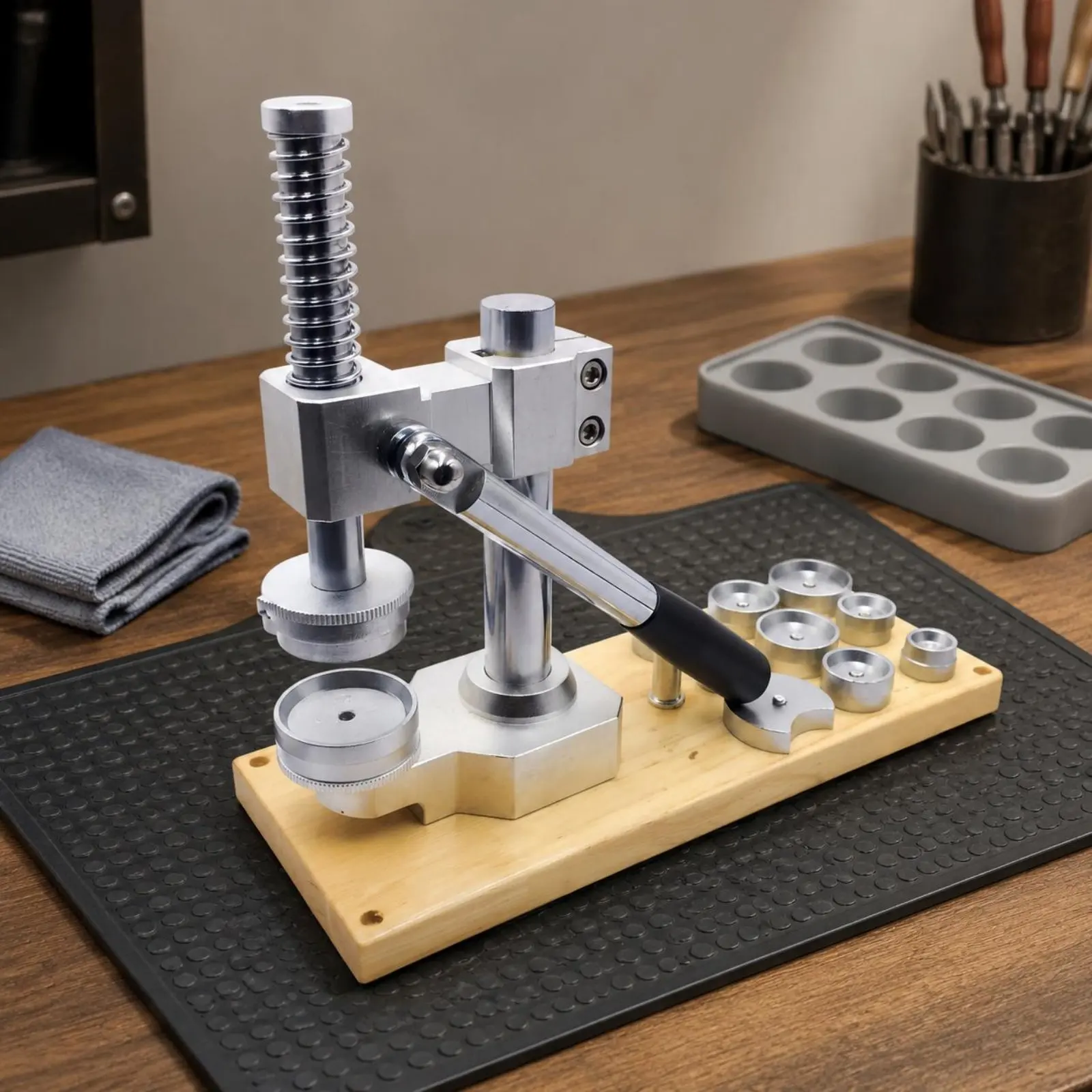 Watch Capping Press Portable Watch Case Press Repair Tool Different Sizes Wear-Resistant for Watchmakers
Watch Capping Press Portable Watch Case Press Repair Tool Different Sizes Wear-Resistant for Watchmakers
