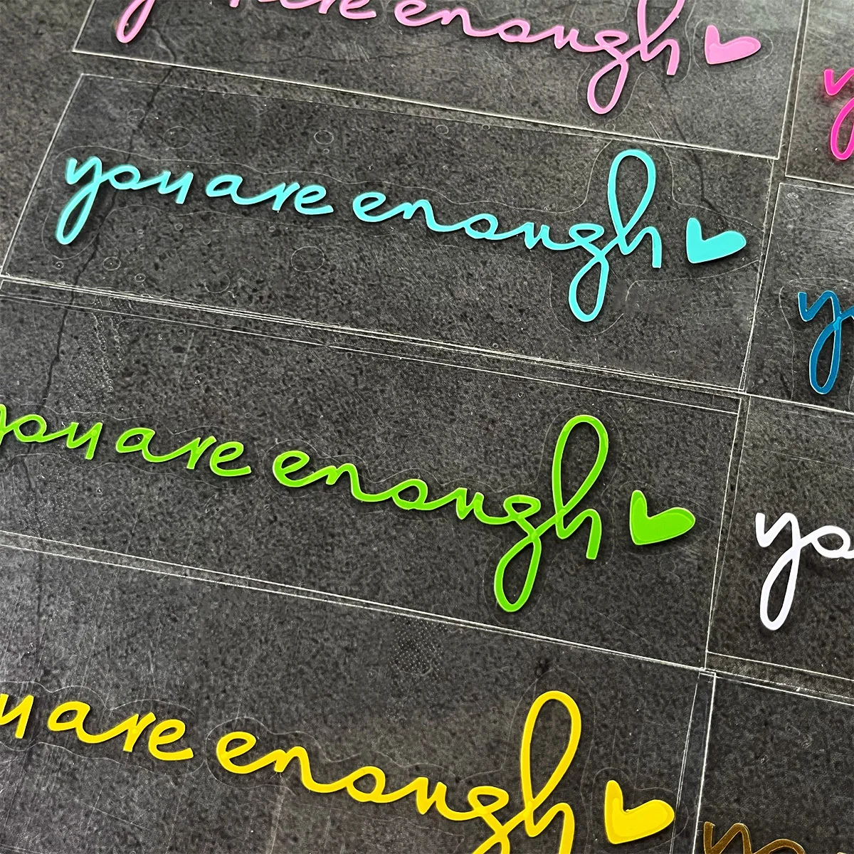 2PCS "You Are Enough" Heart Vinyl Sticker Waterproof For Motorcycle Mountain Road Bike Frame Decor
2PCS "You Are Enough" Heart Vinyl Sticker Waterproof For Motorcycle Mountain Road Bike Frame Decor