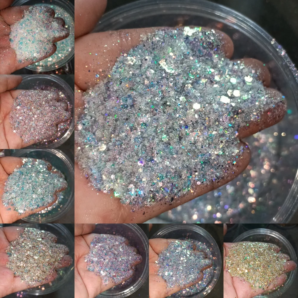 50g/Bag Fairy Eye Series Holographic Chunky Glitter Cosmetic Body Hair Face Eye Nail Glitter for Festival Party Nail Art Sequins
50g/Bag Fairy Eye Series Holographic Chunky Glitter Cosmetic Body Hair Face Eye Nail Glitter for Festival Party Nail Art Sequins