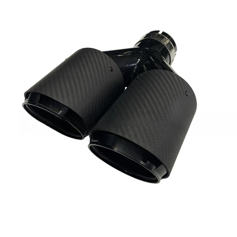Automotive carbon fiber exhaust pipe Automotive modification Double tube stainless steel tail throat Y type double carbon fiber
Automotive carbon fiber exhaust pipe Automotive modification Double tube stainless steel tail throat Y type double carbon fiber