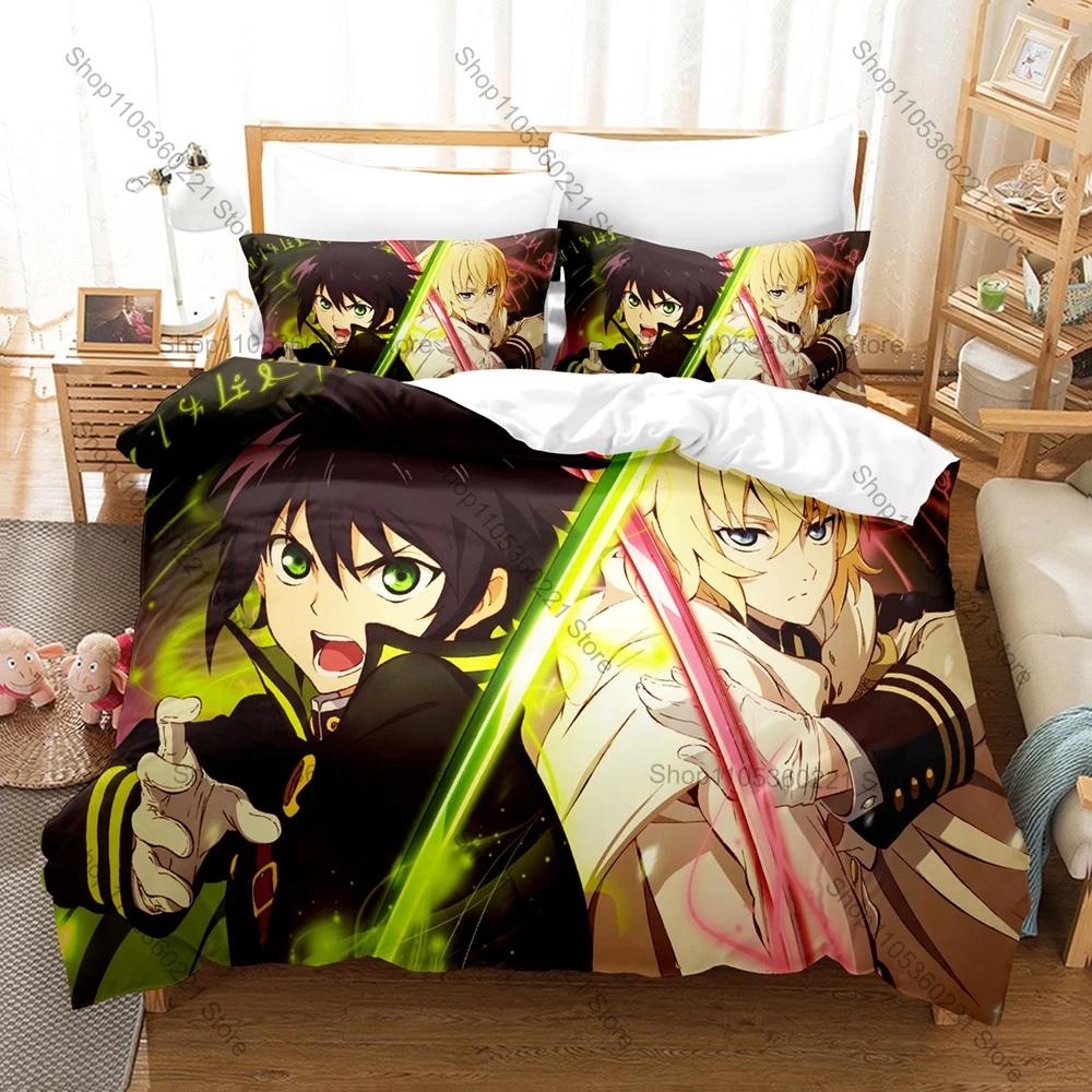 3 In 1 Seraph of the End Themed Bedding, Duvet Cover + Two Pillowcases, Exquisite Anime Art Design Soft Fabric Ideal Gift
3 In 1 Seraph of the End Themed Bedding, Duvet Cover + Two Pillowcases, Exquisite Anime Art Design Soft Fabric Ideal Gift
