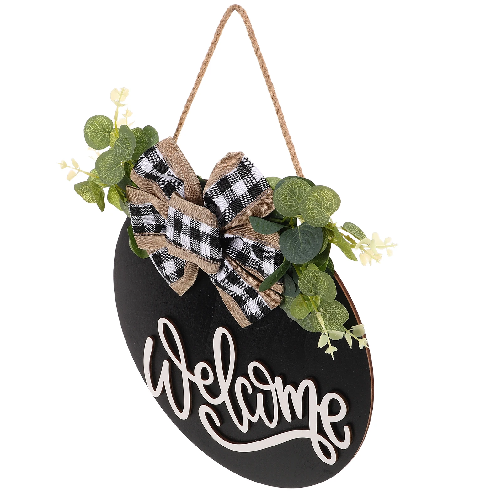 Black Welcome Door Sign Round Wooden Hanging Wreath Rustic Farmhouse Front Door Decoration Porch Decor Welcome Porch Sign
Black Welcome Door Sign Round Wooden Hanging Wreath Rustic Farmhouse Front Door Decoration Porch Decor Welcome Porch Sign