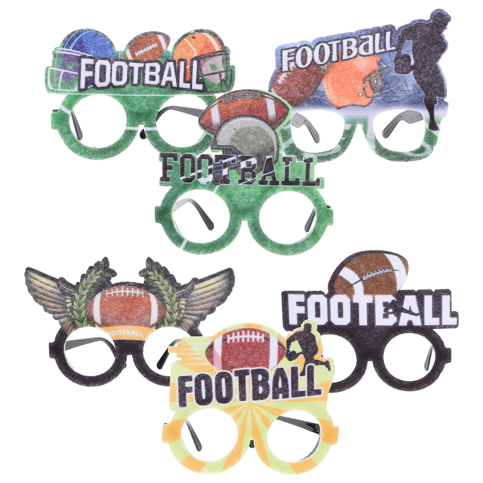 6pcs Football Eyeglasses Sports Style Party Glasses Photo Props Plastic Costume Accessories Birthday Decorations Fans
6pcs Football Eyeglasses Sports Style Party Glasses Photo Props Plastic Costume Accessories Birthday Decorations Fans