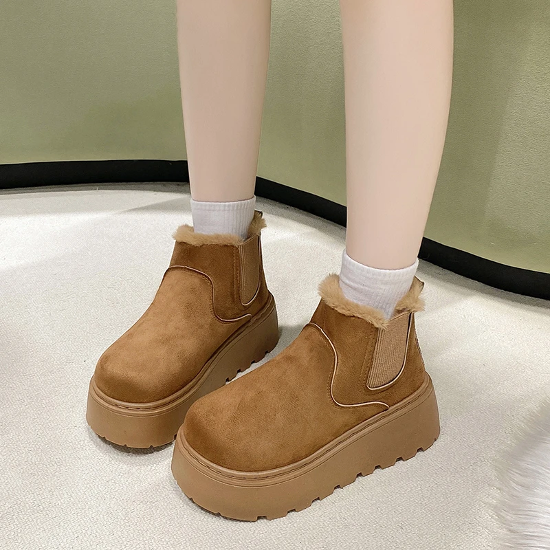 Fashionable Round-toe Designer2025Winter New Style Women's Thick-soled Anti-skid Boots Outdoor Thickened Warm Girls' Ankle Boots
Fashionable Round-toe Designer2025Winter New Style Women's Thick-soled Anti-skid Boots Outdoor Thickened Warm Girls' Ankle Boots